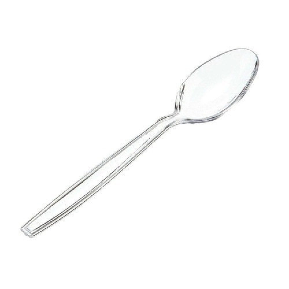 Plastics :: Plastic clear spoon / 1000 Pieces - Aksbha.com