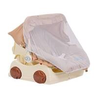 Baby Carrier with a Base and an Umbrella and a Mosquito Net, Beige, image 