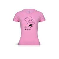Low Energy Vinyl Printed 100% Cotton Women T-Shirt, Color: Pink, image 