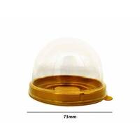 Gold base with transparent dome / 20 pieces / pack, image 