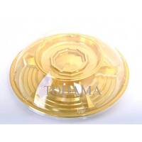 Round plastic plate, divided into 6 + transparent lid / 12 pieces, image 