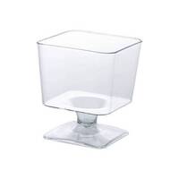 Dessert Cup Square with Base 60ml (16 Pieces), image 