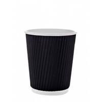 Corrugated Black Paper Cup - 9 Oz / 500 Pieces, image 