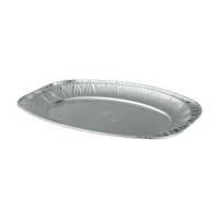 Oval aluminum plate, size 2 x 24 x 35 cm / 100 pieces, image 