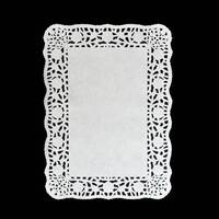 Rectangular Lace Paper 30×20  cm (100 pcs) in a bundle, image 