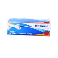 Hotpack powder free latex gloves large / 10 Packs, image 