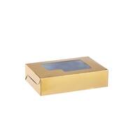 Hotpack Golden paper sweet boxes 15 x 10 cm size / 250 Pieces, image 