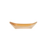 Hotpack wooden boat trays 220 * 115mm / 500 Pieces, image 