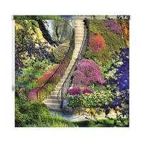 Garden Stairs 3D hanging curtain, size: 1.5M × 2M, Color: Multi Colors, image 
