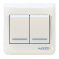 LIGHT SWITCH SIZE (2) 7 × 7 KHIND / 100 Pieces, image 