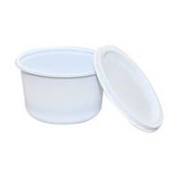 Plastic white bowls size 500cc with rounded base / 1000 Pieces, image 