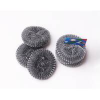 Stainless steel smooth scourer small size / 10 Pieces, image 