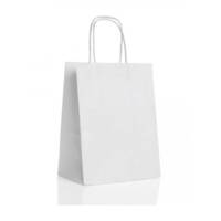 White paper bag with handle XL size / 10kg, image 