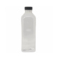 Plastic juice bottle with black lid 1.5L / 48 Pieces, image 