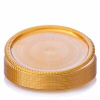Golden circle plastic plate size 27 / 100 Pieces, image 