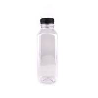 Plastic juice bottle with black lid 500ml / 144 Pieces, image 