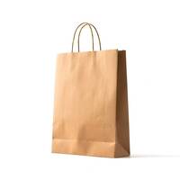 Brown paper bag with handle medium size / 10kg, image 