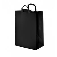 Black paper bag with flat handle size 29 / 240 Pieces, image 