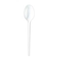 Plastic white spoon / 1000 Pieces, image 