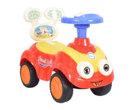 Push Car with a Face for Kids, Red and Yellow, image 