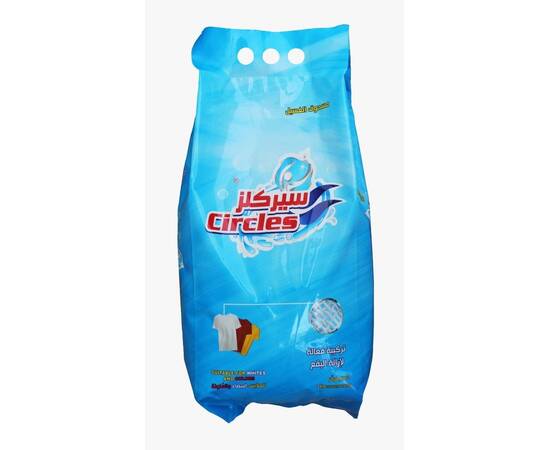 Circles washing powder for white and colored clothes Concentraded Multi sizes, size: 3kg, Color: Cyan, image 