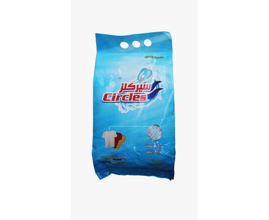 Circles washing powder for white and colored clothes Concentraded Multi sizes, size: 1.3kg, Color: Cyan, image 