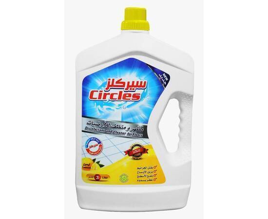 Circles Disinfectant and Cleaner for Floors Lemon 3 Liter, image 