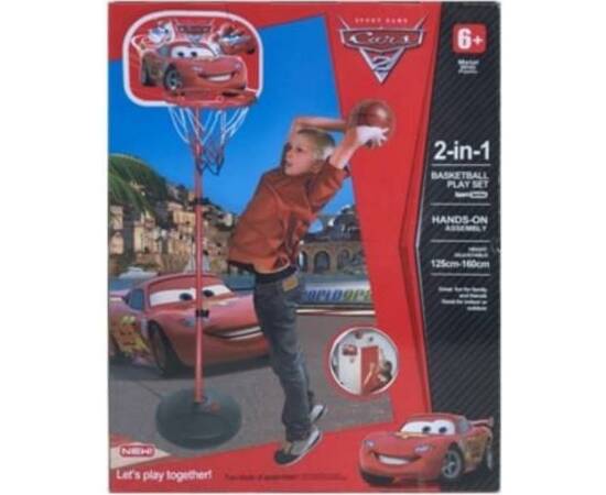 2 In 1 Cars Basketball Play Set, image 