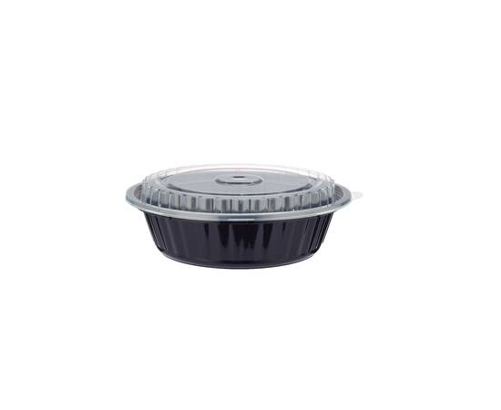 Hotpack round plastic bowl with lid 32 Oz / 150 Pieces, image 