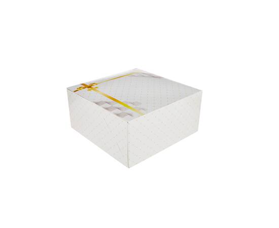 Hotpack White cake boxes 20 x 20 cm size / 100 Pieces, image 