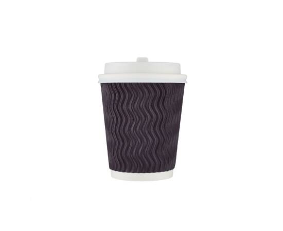 Hotpack Black zig zag paper cups 4 oz (120ml) / 1000 Pieces, image 
