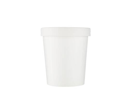 Hotpack White paper bowl with lid 16 oz / 250 Pieces, image 