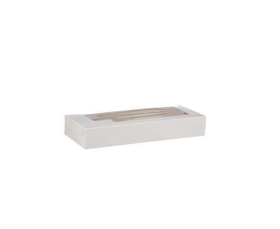 Hotpack White paper sweet boxes 25 x 10 cm size / 250 Pieces, image 