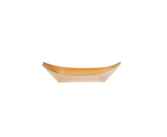 Hotpack wooden boat trays 220 * 115mm / 500 Pieces, image 