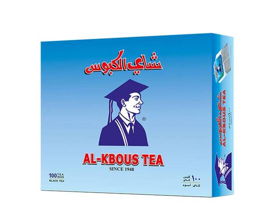 Al-Kbous black tea 100 bags / 24 Boxes, image 
