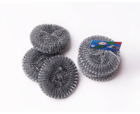 Stainless steel smooth scourer large size / 10 Pieces, image 