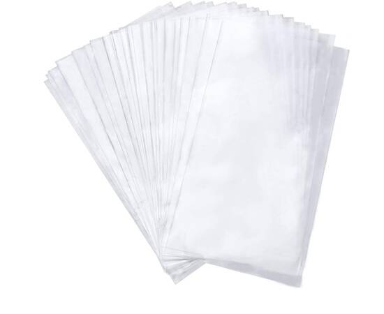 Nylon shiny clear packaging bags size 8 / 10 Kg, image 
