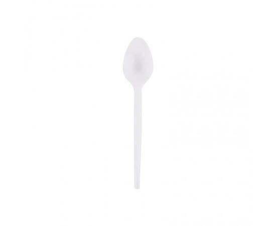 Plastic white small spoon / 1000 Pieces, image 
