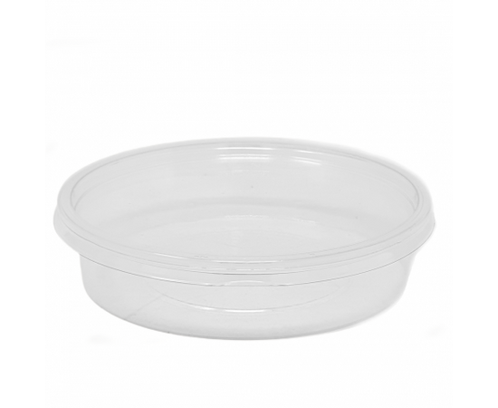 Clear plastic circle container size R10 / 96 Pieces, image 