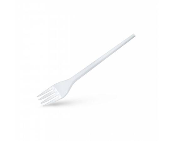 Plastic white fork / 1000 Pieces, image 