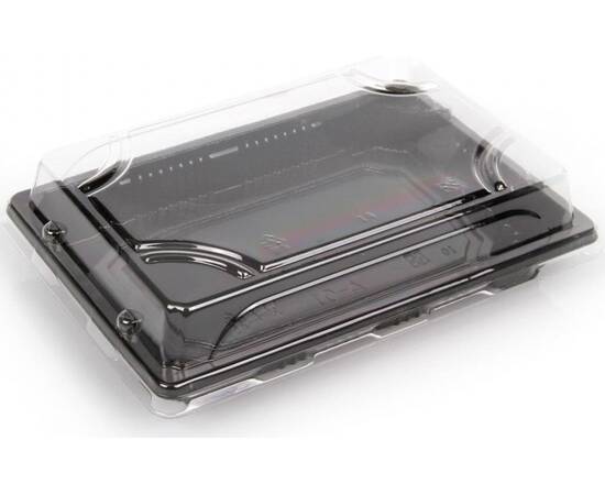 Rectangular black sushi plate size 3 / 320 Pieces, image 