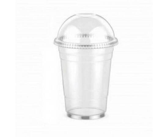 Plastic cups + Dome lids 12 Oz / 1000 Pieces, image 