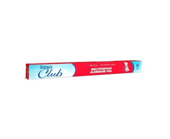 Sanita club multipurpose aluminum foil size 45cm / 6 Rolls, image 