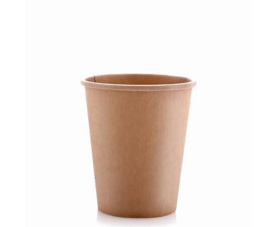 Kraft brown paper cups size 9 Oz / 1000 piece, image 