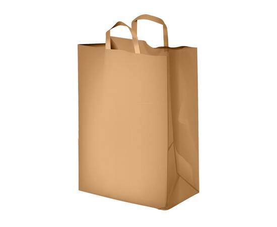 Kraft paper bag with flat handle size 28 / 200 Pieces, image 